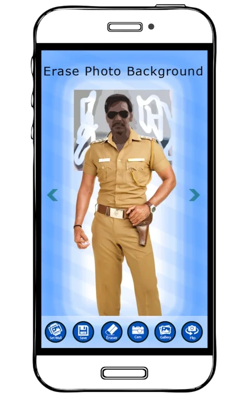 Men Police Dress Photo Suit for Android - Transform Yourself