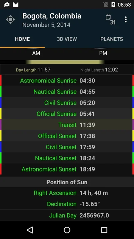 Sunrise Sunset for Android - Stay in Sync with Nature