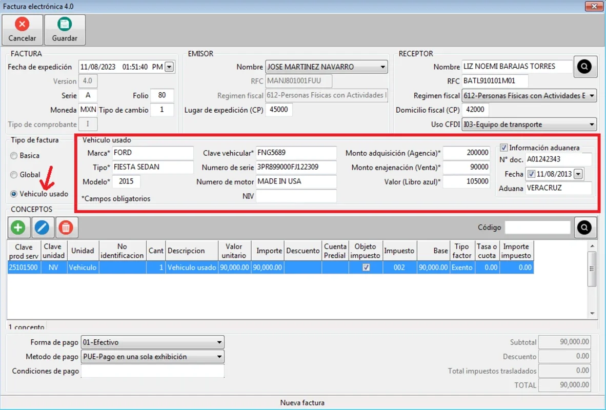 Factura MX for Windows - Efficient Invoice Generator