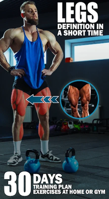 Leg Workouts For Men for Android - Ideal for Muscle Development