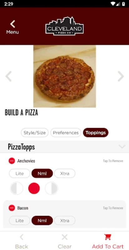 Cleveland Pizza Co. for Android - Delicious Cuisine at Your Fingertips