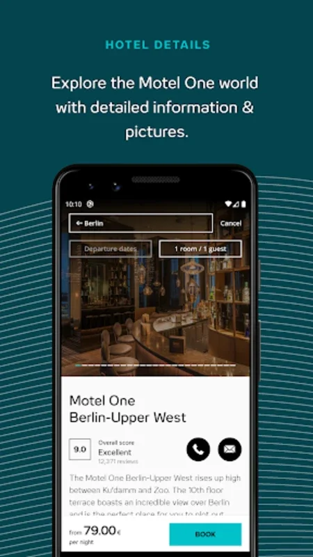 Motel One for Android - Streamlined Travel Experience