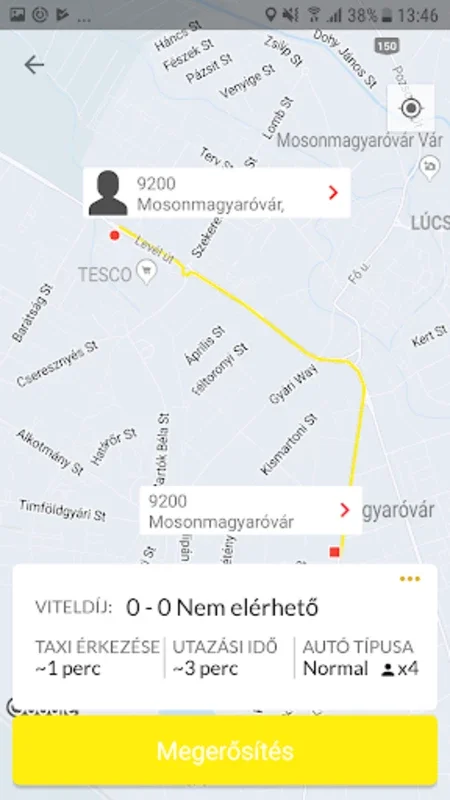 Taxi Mapp - Mosonmagyaróvár for Android: Efficient Taxi Booking