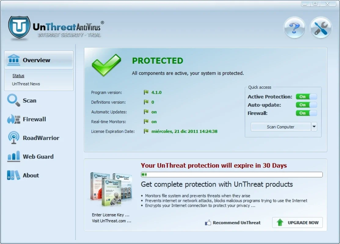 UnThreat - Internet Security 2012 for Windows: Complete Protection