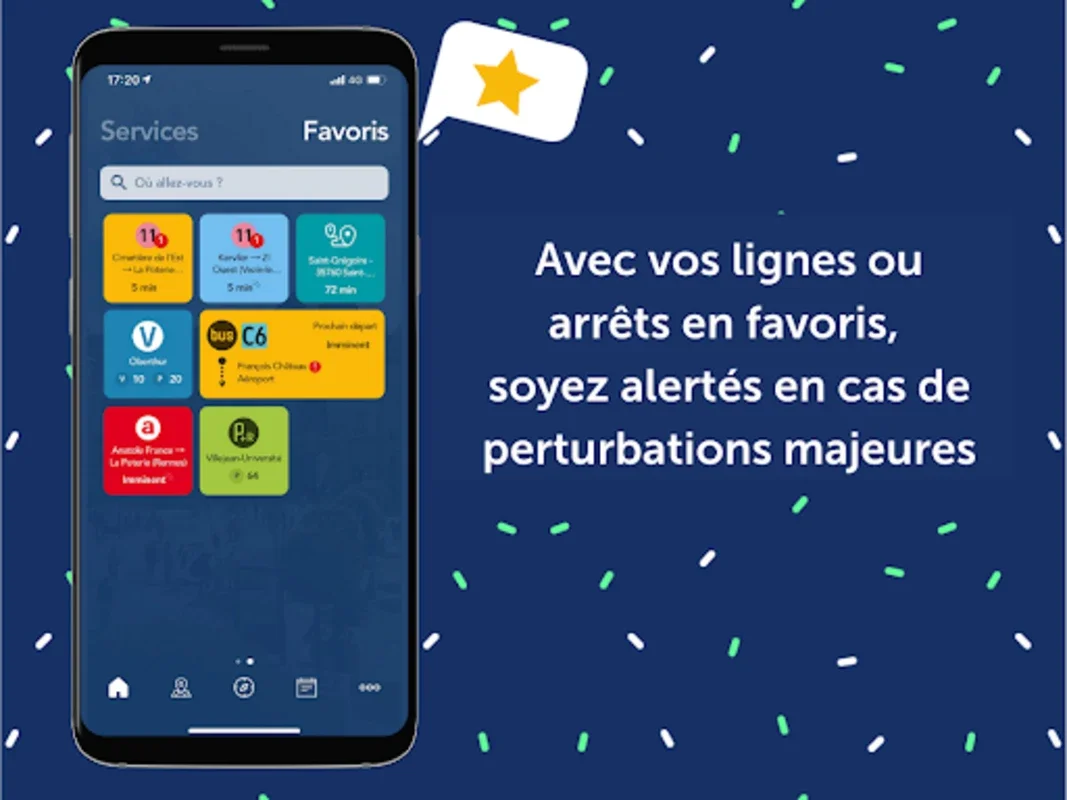 STAR : bus, métro à Rennes for Android - Streamlined City Travel