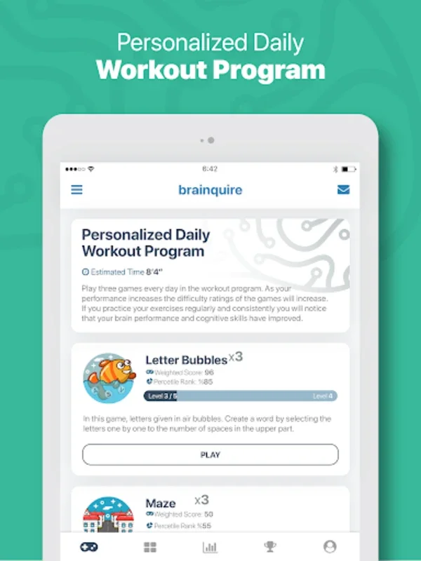 Brainquire for Android: Enhance Cognitive Skills
