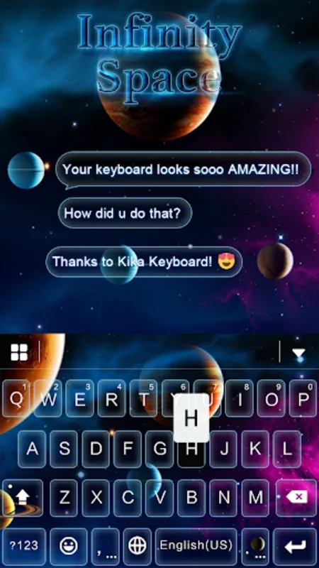 Infinity Space Keyboard Theme for Android - Enhance Typing