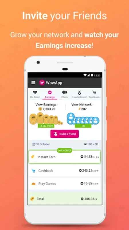 WowApp for Android - Earn Rewards and Support Charities