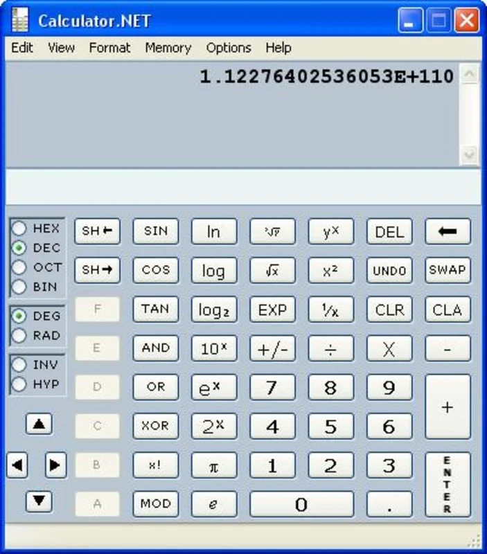 Calculator NET for Windows - A Powerful Scientific Calculator