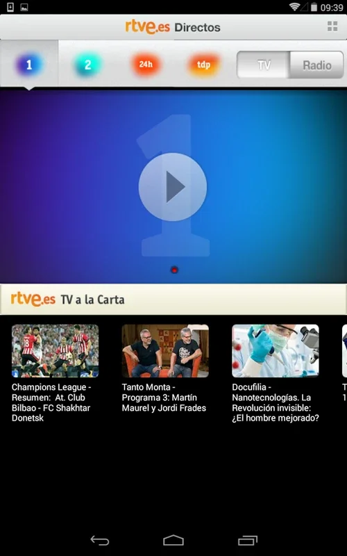 RTVE Play for Android: Diverse Content at Your Fingertips