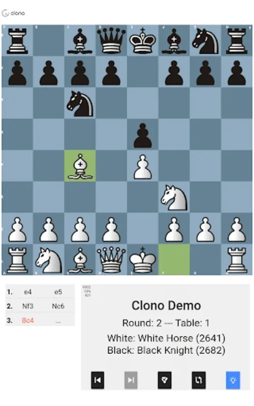 Clono Scoresheet - FIDE versio for Android: Stream Chess Live