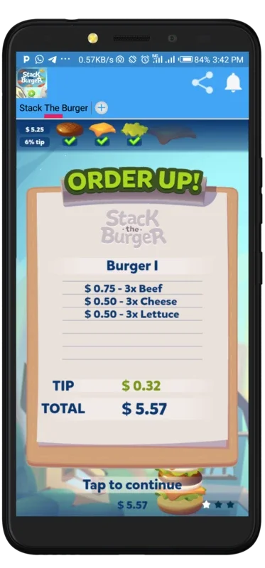 Stack The Burger Game for Android: Fun Burger Stacking