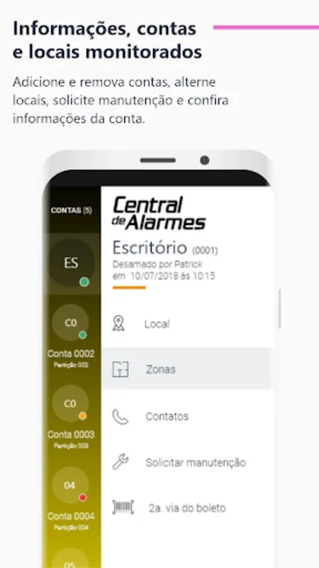 Central de Alarmes for Android - Seamless Home Security