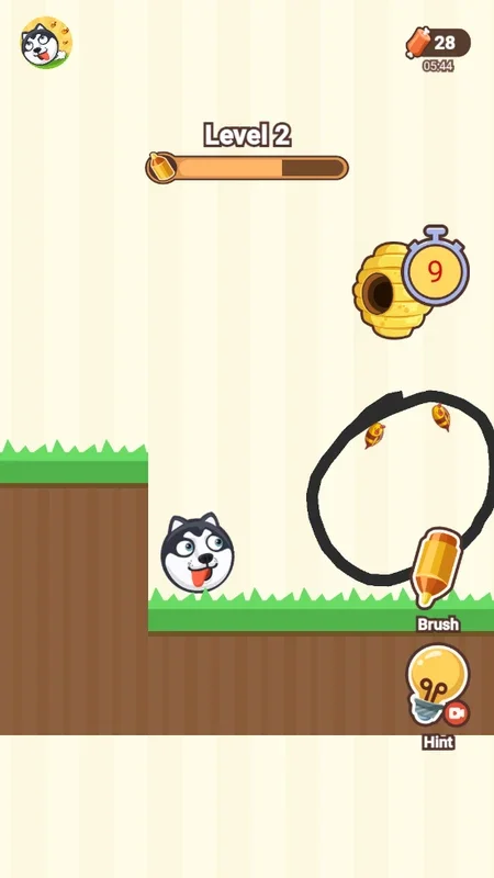 Crazy Dog for Android - Protect the Dog from Bees