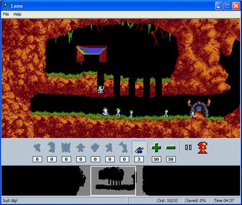 WinLems for Windows - A Lemmings Adventure