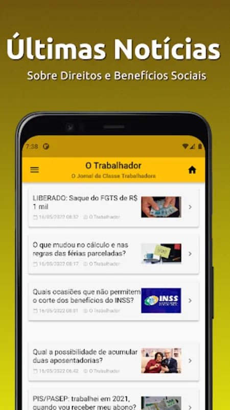 O Trabalhador for Android: Labor Rights and Benefits Guide