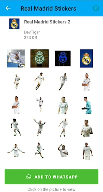 Real Madrid Stickers for Android - Enhance Chats