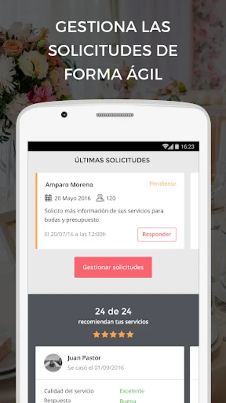 Bodas.net para profesionales for Android - Boost Your Wedding Business