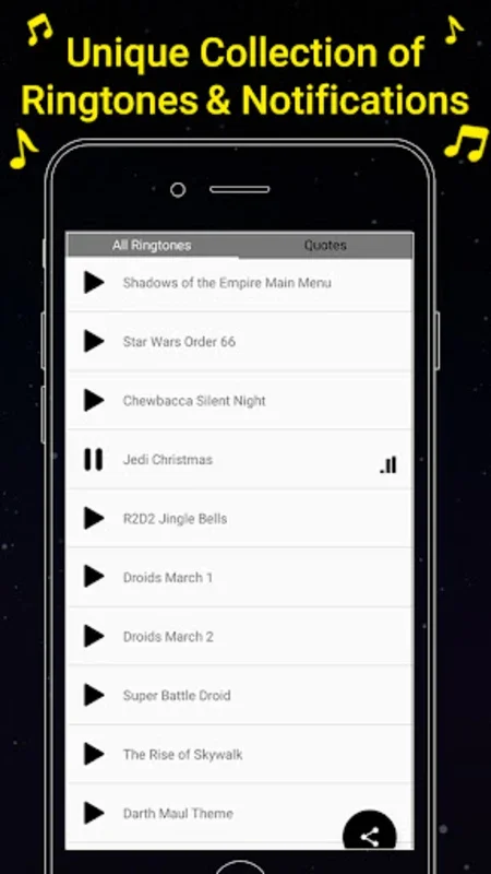 SW Ringtones for Android - Immerse in Space Saga