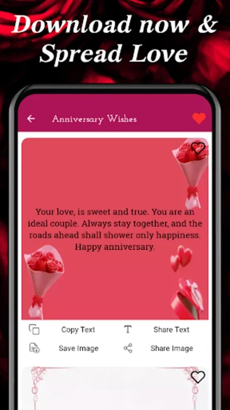 Happy Anniversary Wishes for Android - Express Love Easily