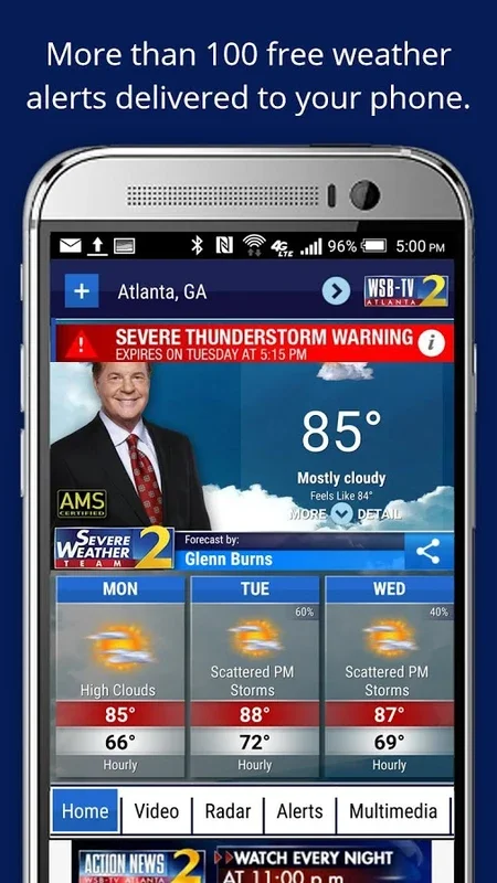 WSB Weather for Android - Comprehensive Weather Monitoring