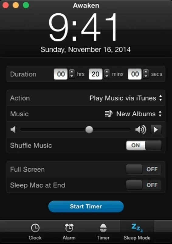 Awaken for Mac - The Versatile Alarm Clock