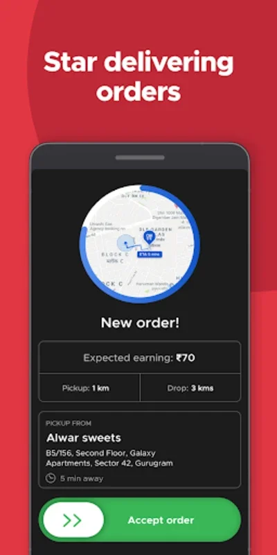 Zomato Delivery Partner: Android App for Food Delivery Drivers