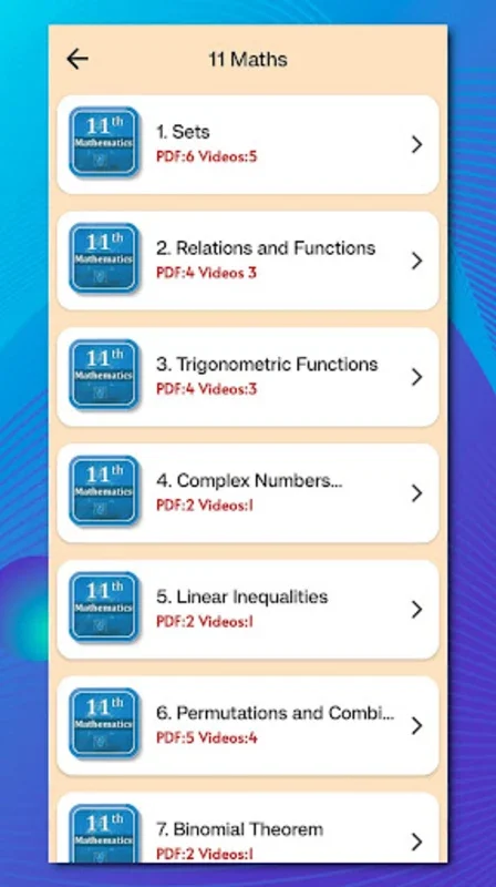 Class 11 Maths for 2023-24 on Android - No Downloading Required