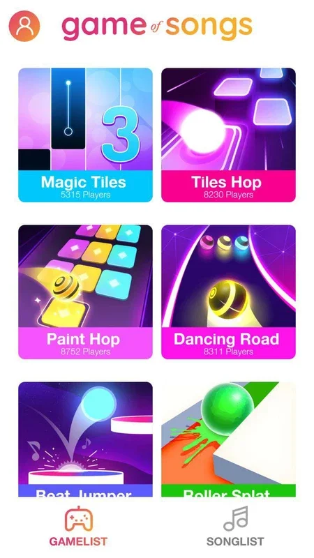 Game of Songs for Android - Musical Entertainment