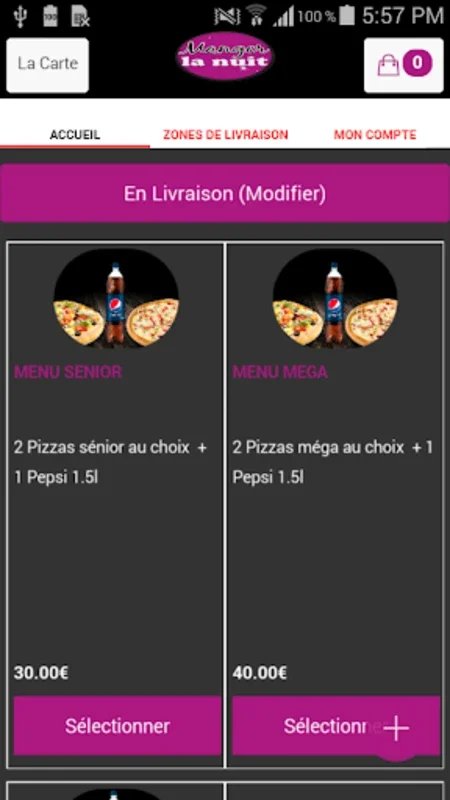 Manger La Nuit Rouen for Android - Late-Night Food Delivery