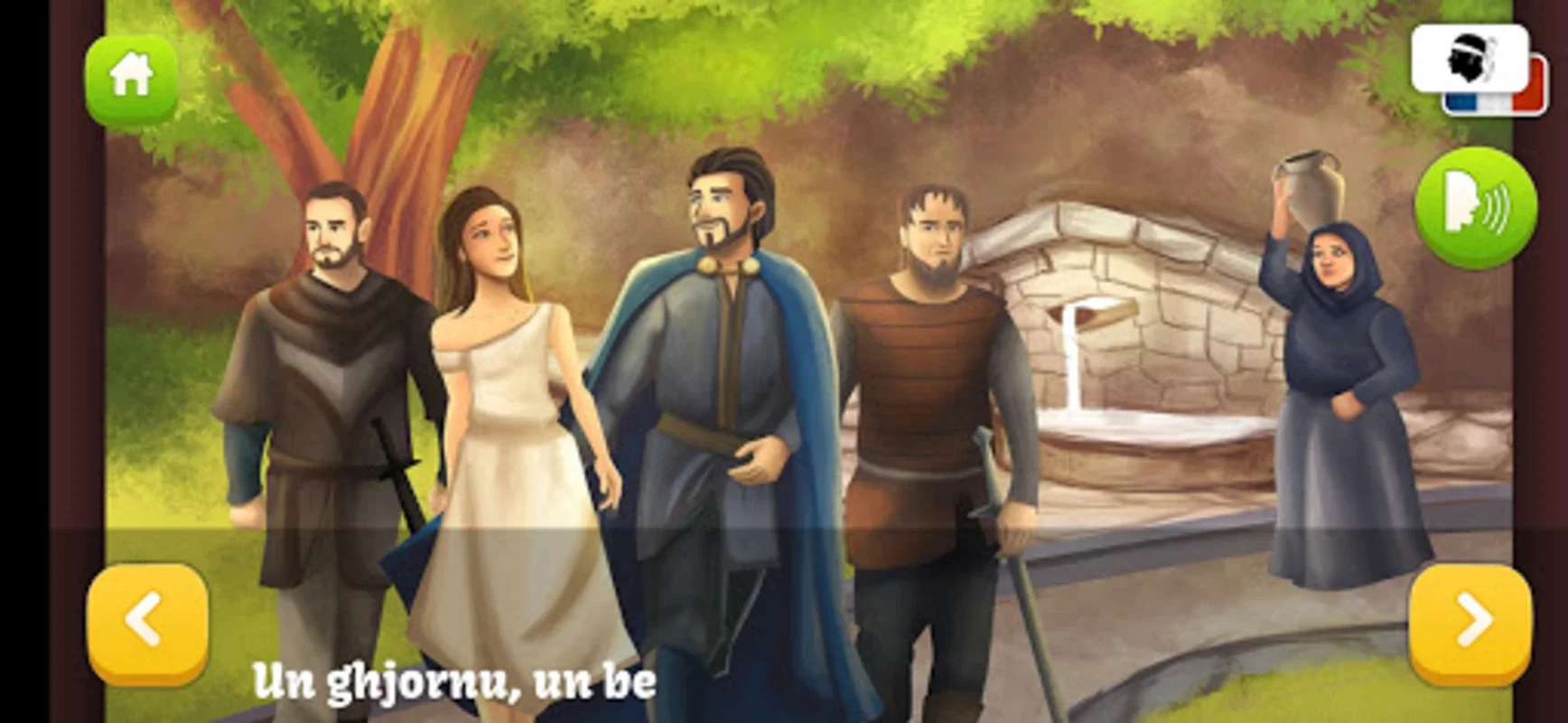 Contes en langue corse for Android - Immerse in Trilingual Tales