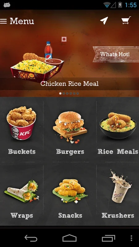 KFC India for Android - Order Fried Chicken at Your Doorstep