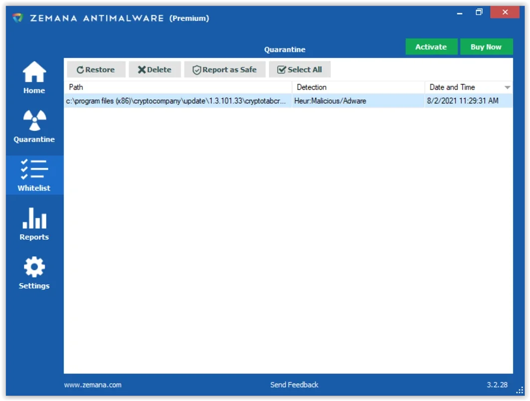 Zemana AntiMalware Free for Windows - Keep Your PC Safe