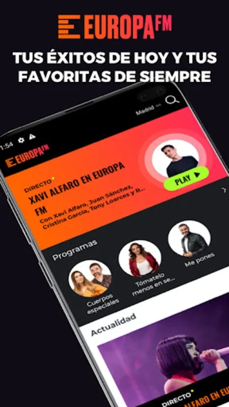 Europa FM for Android - Enjoy Spanish Music Streaming