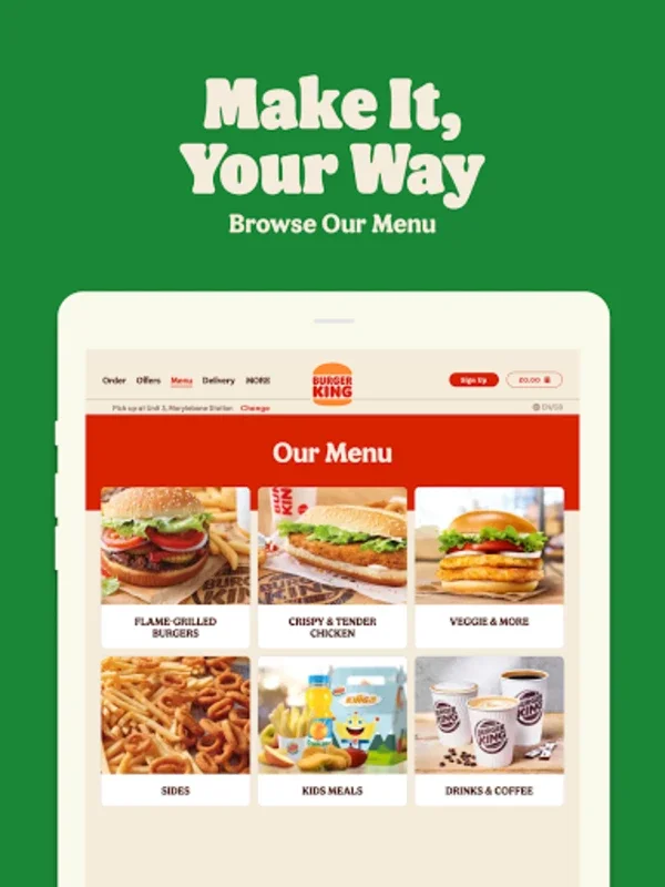 Burger King App: Food & Drink for Android - UK Ordering Made Easy