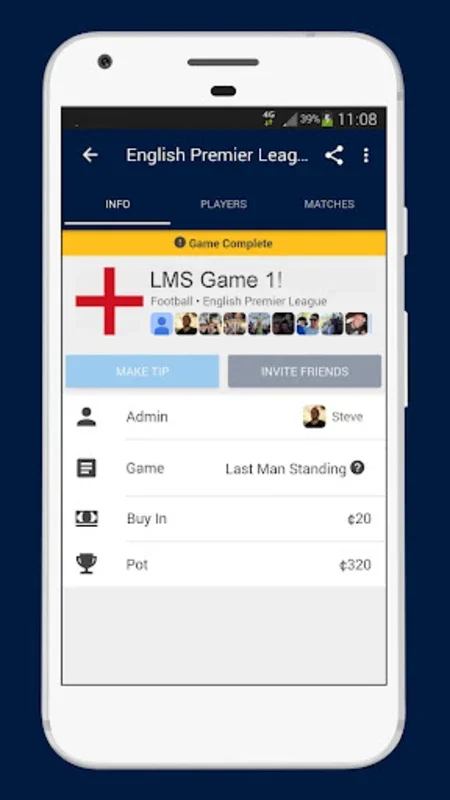 Tippd - Last Man Standing. for Android: Simplify Football Tipping