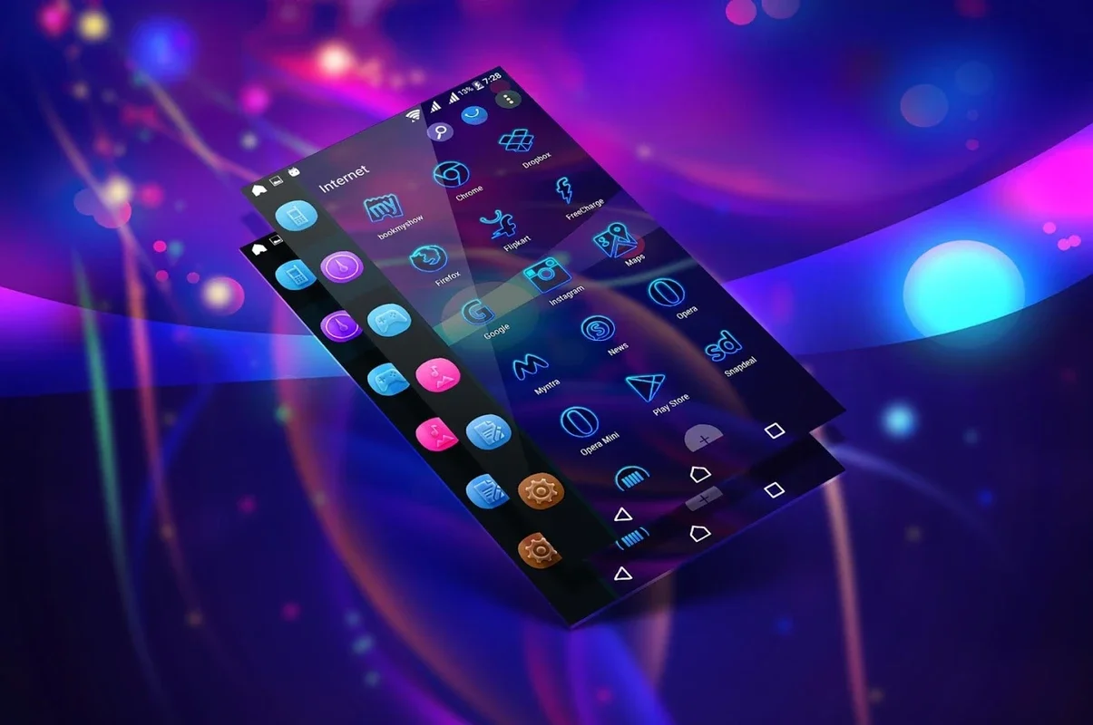 Neon Pro for Android: 300+ HD Icons and Wallpapers