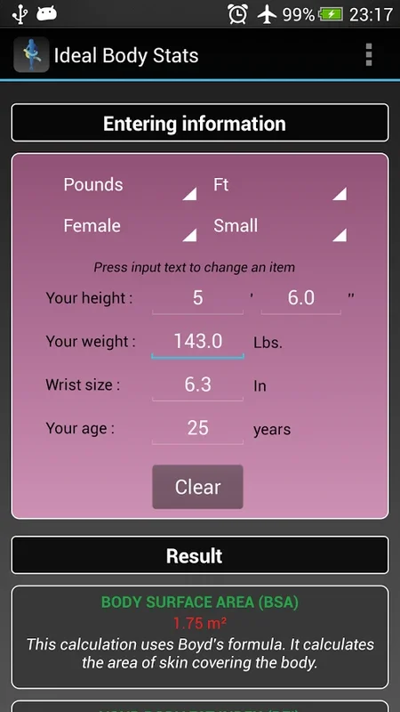 Ideal Body Stats for Android: Manage Your Health Metrics