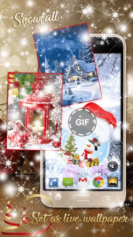 Christmas Songs Live Wallpaper for Android - Festive Cheer