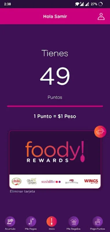 Foody Rewards for Android - Earn Dining Rewards