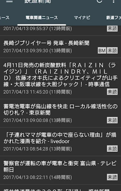 鉄道ニュースを手軽に - 鉄道・電車の新聞 for Android