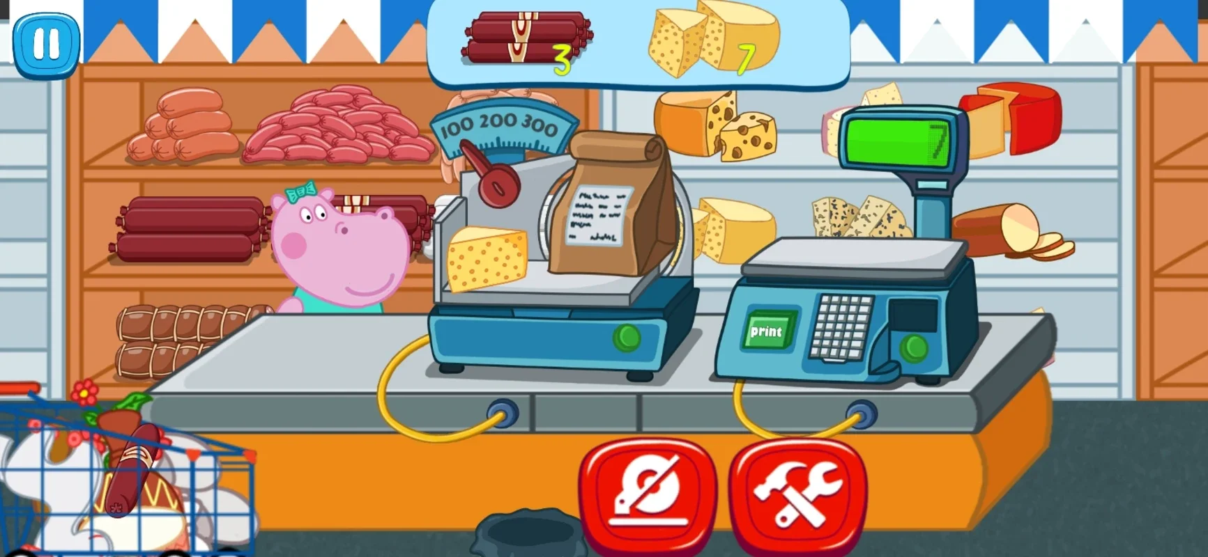 Supermarket For Kids on Android - No Downloading Needed