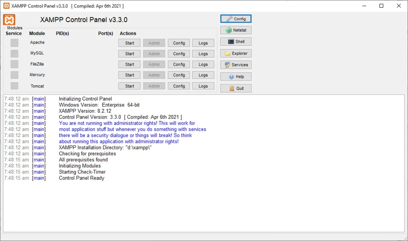 XAMPP for Windows - Quick Web Server Setup