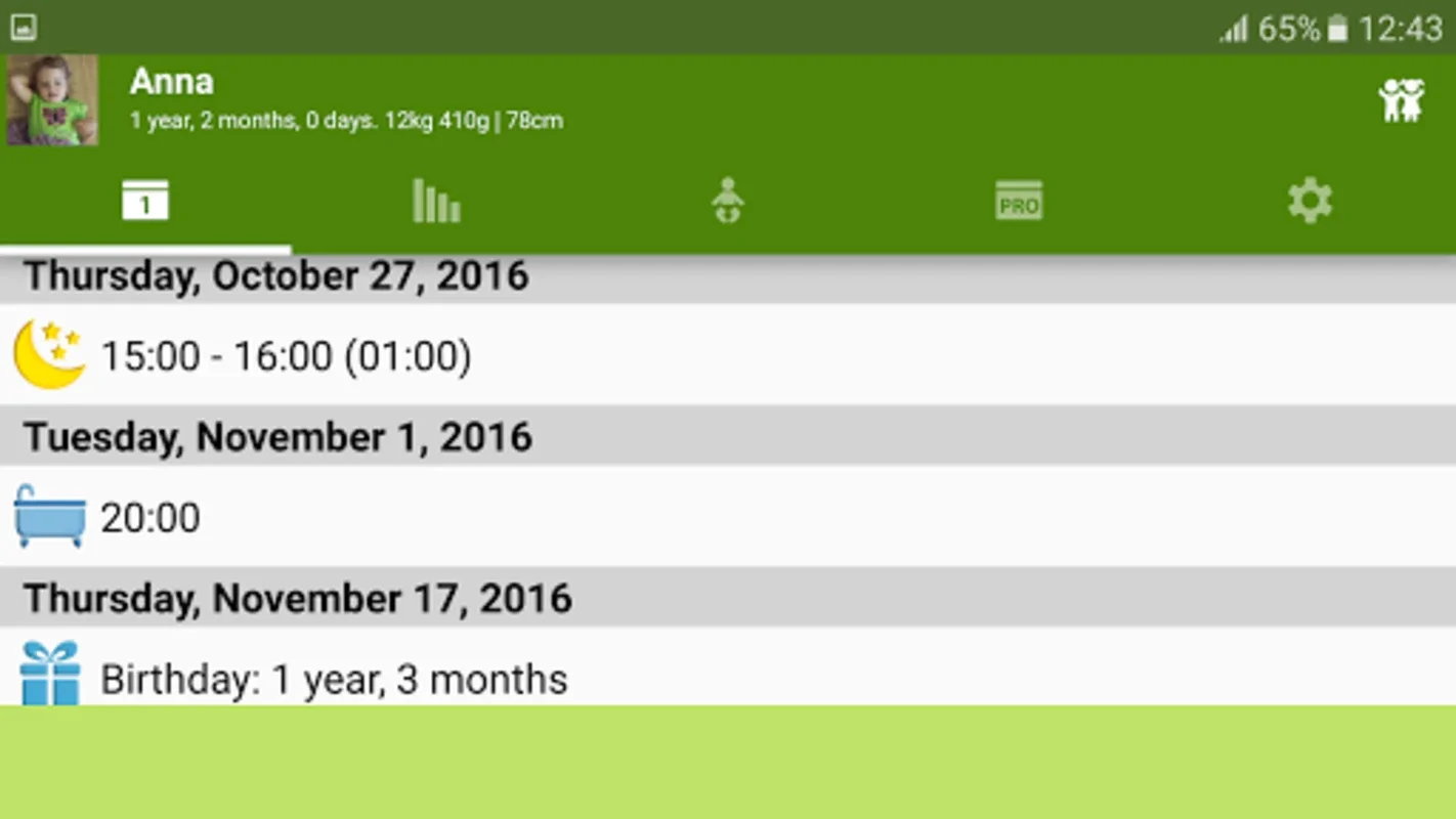 WomanLog Baby Calendar for Android: Track Your Baby's Progress