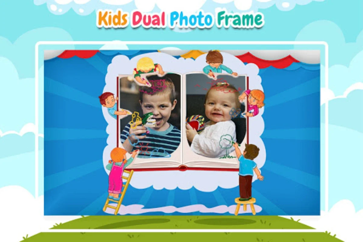 Kids Dual Photo Frames for Android - Enhance Photos Creatively