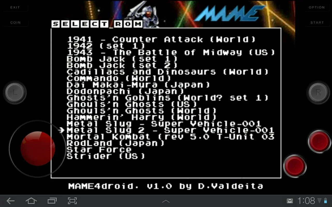 MAME4droid for Android - Play Classic Games on Your Phone