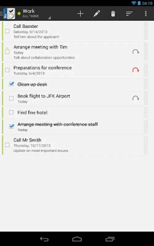 Business Tasks for Android: Efficient Task Management