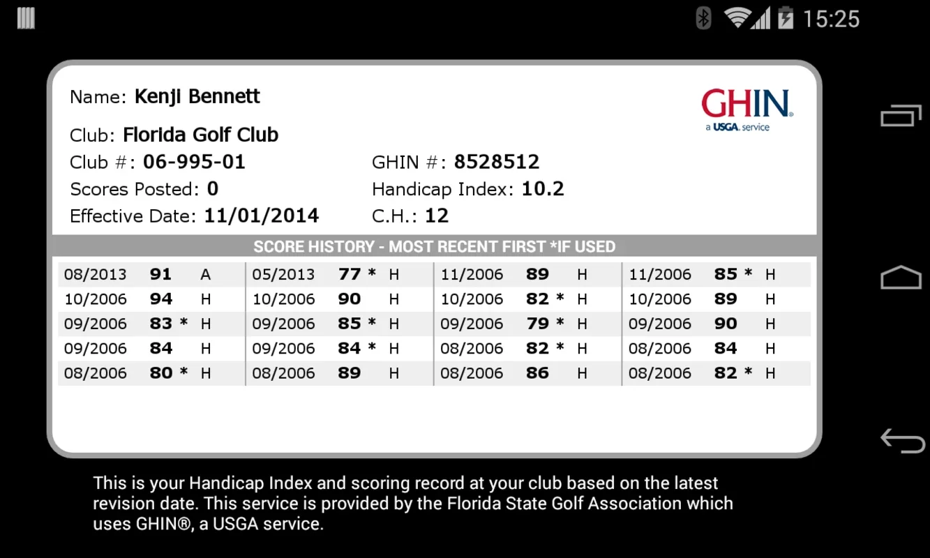 GHIN for Android - Track Your Golf Games with Ease