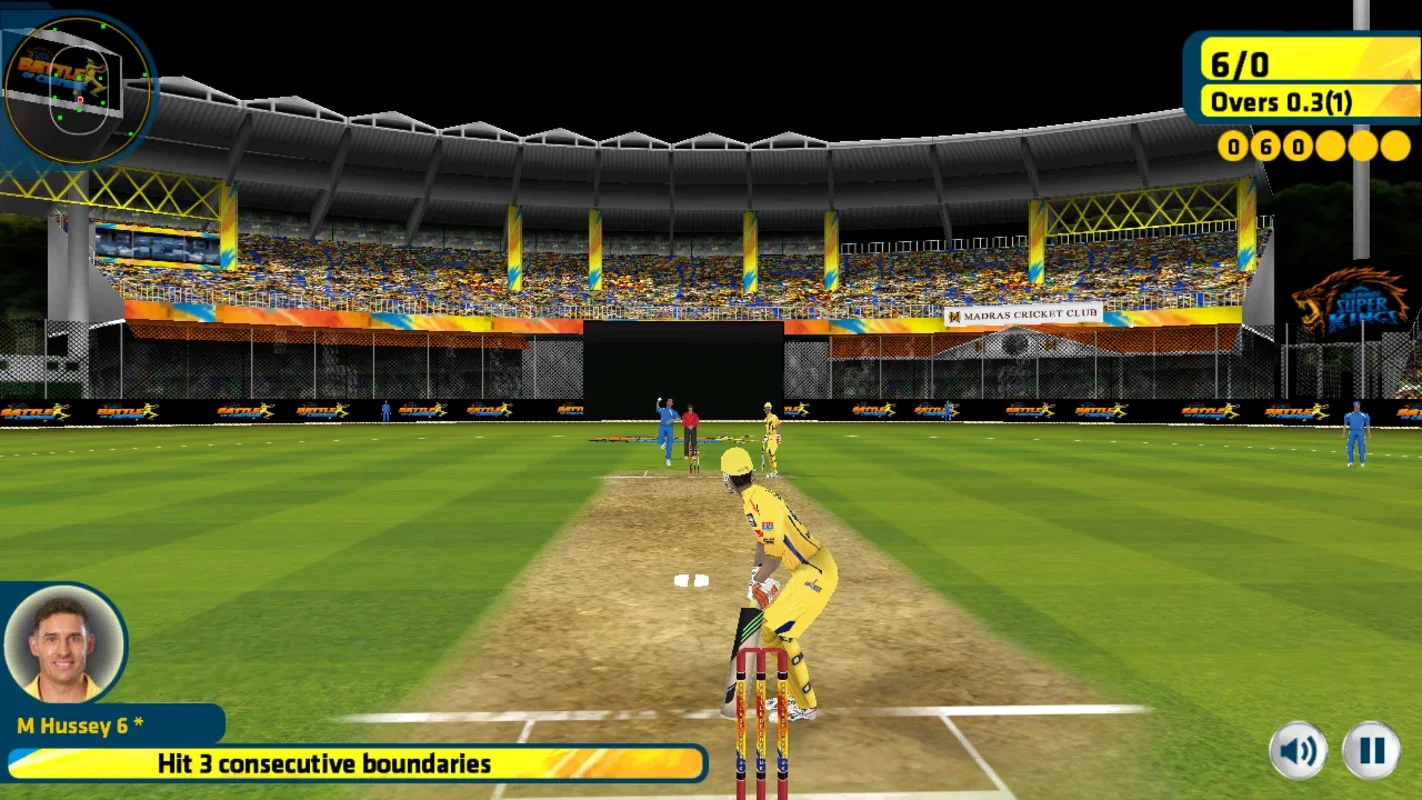 Battle Of Chepauk on Android - Play Against Chennai Super Kings