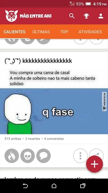 Não Entre Aki for Android - Endless Memes & Jokes